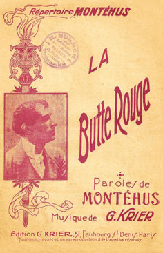 Oorspronkelijke tekst/muziek-uitgave La butte rouge